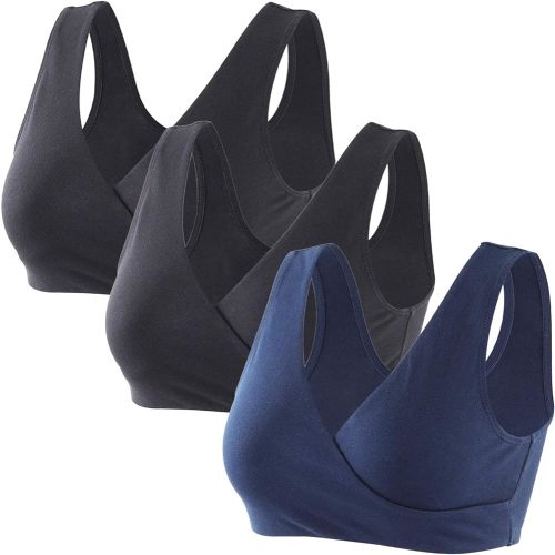 Maternity Nursing Bras, Seamless Maternity Bra for Pregnancy & Breastfeeding, Comfortable Wireless Bra Night Sleep Top