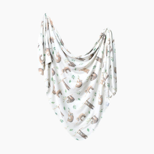 Copper Pearl Printed Swaddle Blanket - Sloths