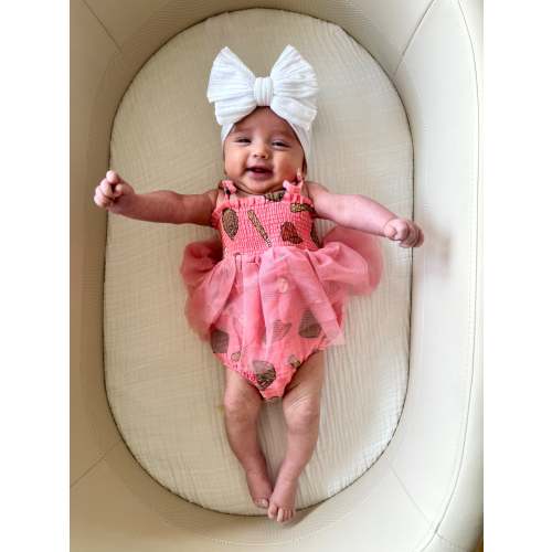 Muslin Tutu Bubble, Baseball Pink