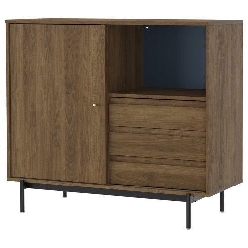 RÅDMANSÖ Cabinet - brown walnut effect 118x49x103 cm (46 5/8x19 1/8x40 5/8 ")