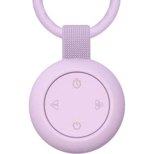 Portable Baby Sound Machine [White Noise for Babies Kids Adults][Timer Function][20 Soothing Sounds] 15 Hours Battery Life, Travel,Registry Gift,Shower,Clips on Baby Stroller.Purple