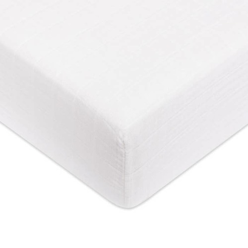 Muslin Crib Sheet (White)