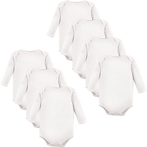 Luvable Friends Baby Cotton Long-Sleeve Bodysuits