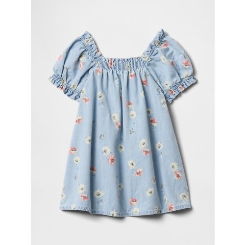 Baby Floral Denim Dress