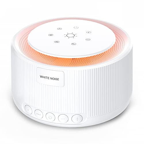 Sound Machine- STYFSCP White Noise Machine with 30 Natural Soothing Sounds 30 Level Volume Light 3 Timer Memory Function, Noise Machine Powered by AC or USB, Sleep Sound Machine for Adults Baby Kids