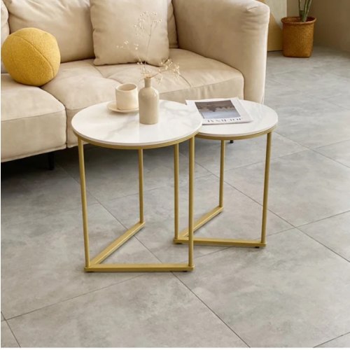Everly Quinn Phalla Stone Top Nesting Tables & Reviews | Wayfair