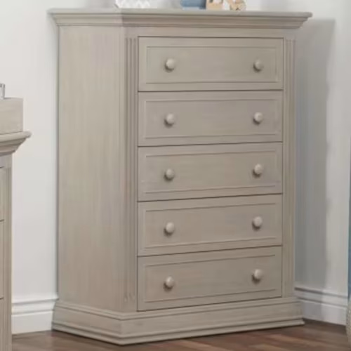 Sorelle Providence 5 Drawer Chest in Heritage Fog | Nebraska Furniture Mart