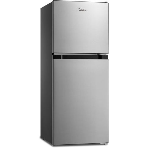 Midea MERM45S3AST 4.5 Cu Ft Double Door Refrigerator Stainless Steel, Cubic feet