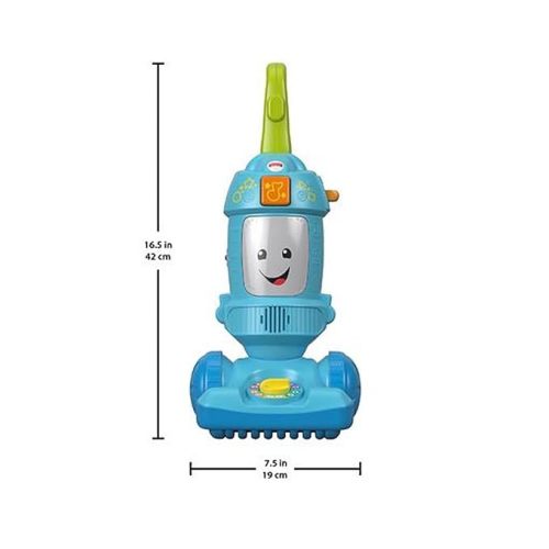 Fisher-Price Toddler Toy Laugh & Learn Light-Up Learning Vacuum Musical Push Along for Pretend Play Infants Ages 1+ Years