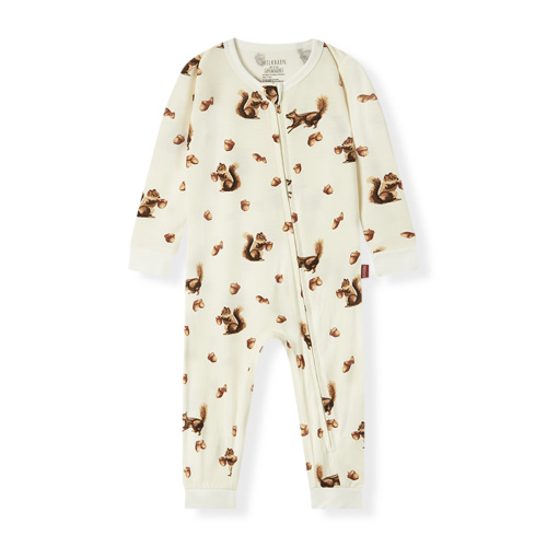 Chipmunk Luxe Stretch Zipper Pajama