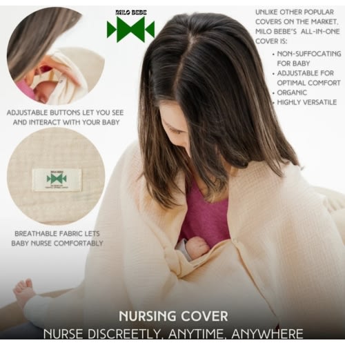 GOTS Certified Organic Muslin Cotton All-In-One Cover