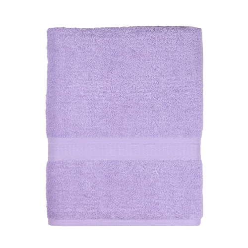 Mainstays 100% Cotton Bath Towel, Soft & Absorbent, 27 x 52 inches, Lavender