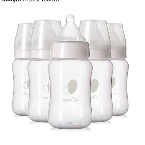 Evenflo Feeding Premium Proflo Venting Balance Plus Wide Neck Baby, Newborn and Infant Bottles - Helps Reduce Colic - 9 Ounce (Pack of 6)