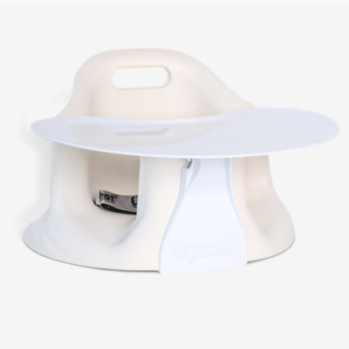 Upseat Baby Floor & Booster Seat with Tray - Coconut