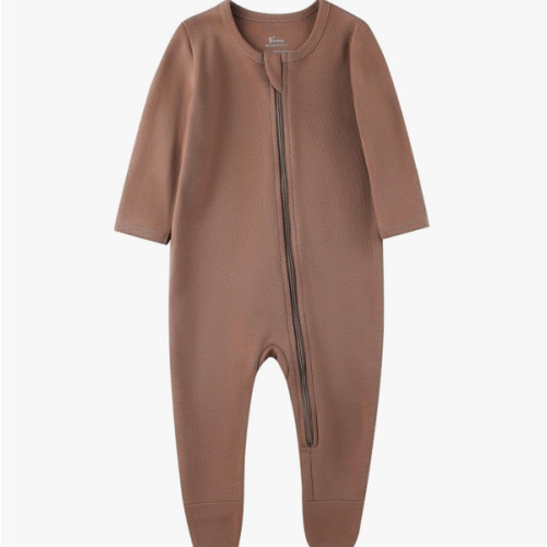 O2 BABY Baby Boys Girls Organic Cotton Zip-Front Sleeper Pajamas, Footed Sleep 'n Play