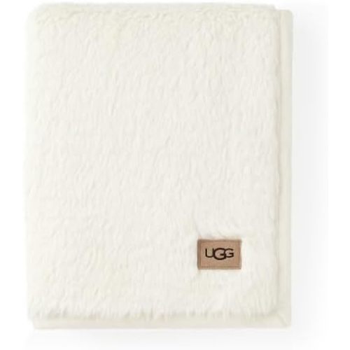 UGG 25108 Blakely Baby Blanket Comfy Cozy Machine Washable Luxury Throw Blankets for Newborn Babies Plush Sherpa Blankie Soft Gentle on Skin, 41 x 31-Inch, Snow