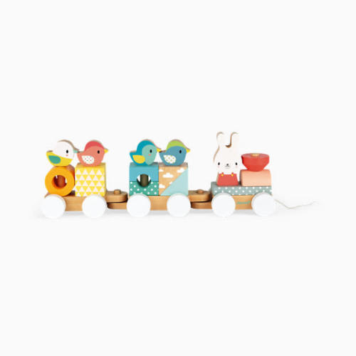 Janod Wooden Pure Train Pull Toy
