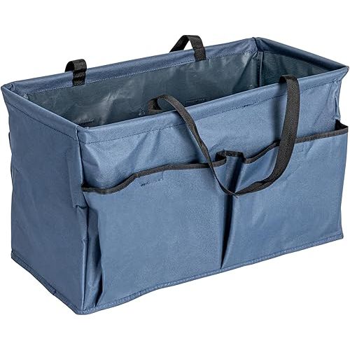 Household Essentials Blue Krush Container All-Purpose Utility Tote with Pockets