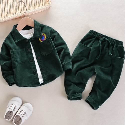 Baby Toddler 2-Piece Corduroy Polo Set 9-12m