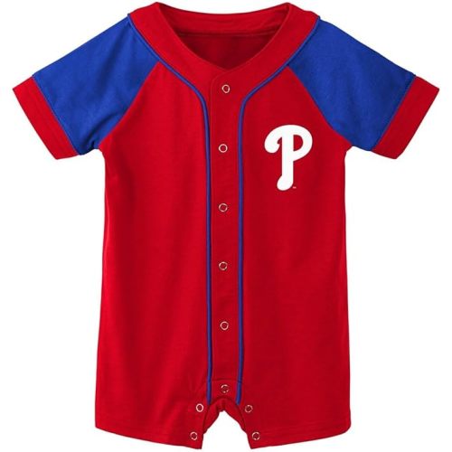Outerstuff MLB Unisex-Baby Newborn & Infants 0-24 Months Little Slugger Creeper Bodysuit Romper