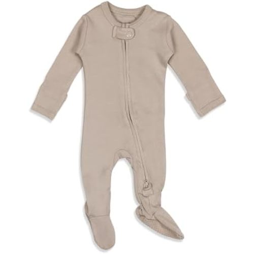 L'ovedbaby Unisex Baby Organic 2-way Zipper Footie