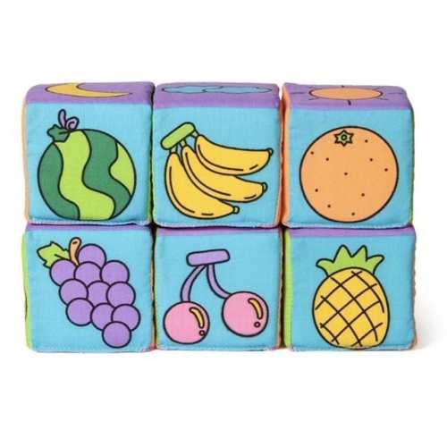 Soft Picture and Rattle Cubes