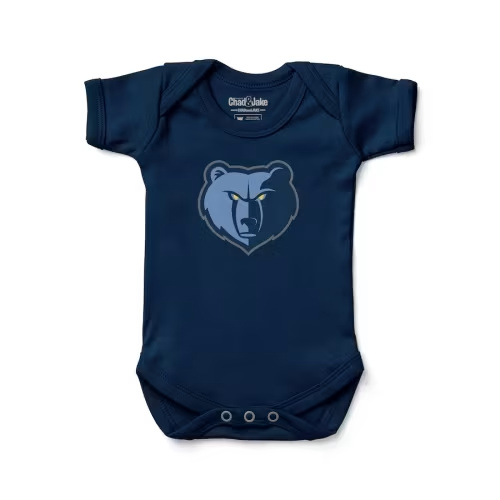 Newborn & Infant Memphis Grizzlies Chad & Jake Pink Primary Logo Bodysuit