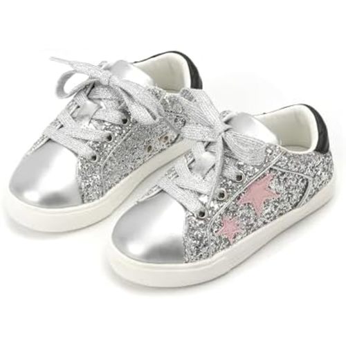 Kiderence Toddler Girls Sneakers Little Girls Running Sports Shoes(Toddler/Little Kids)