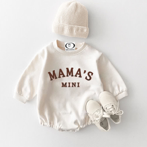 MAMA'S MINI Baby Casual Slogan Bodysuit