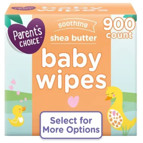 Shea Butter Baby Wipes, 900 Count