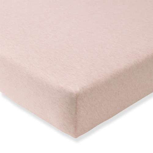 Solid Organic Cotton BEESNUG® Fitted Crib Sheet - Sandy Pink