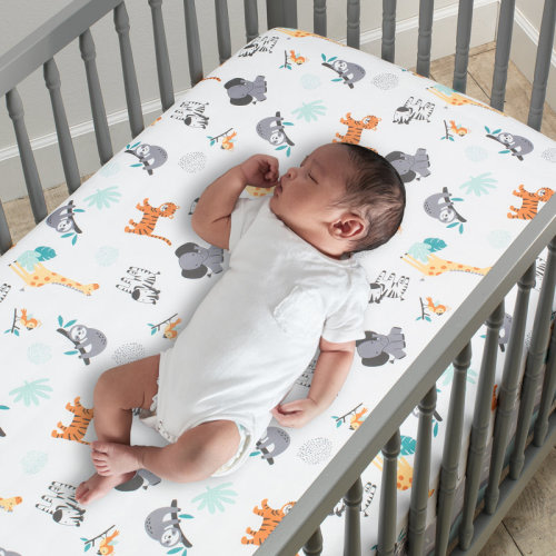 Bedtime Originals Mighty Jungle Animals 3-Piece Crib Bedding Set & Reviews | Wayfair