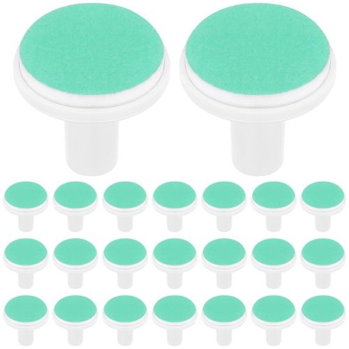 24 Pcs Baby Electric Nail Trimmer Replacement Pads Safe Nail File Heads for Infants Toddlers and Kids Fits Most Electric Files Green