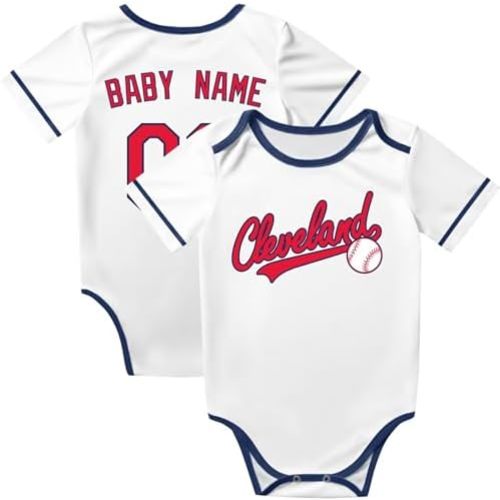 KREDE Baby Clothes Unisex Bodysuit Personalized Custom Baby Name Number for Boy Girl
