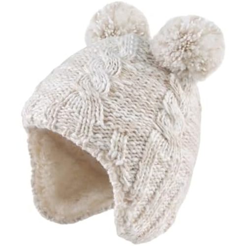 Zsedrut Winter Baby Boy Hats Pompom Baby Beanie for Girls Fleece Newborn Infant Toddler Beanie