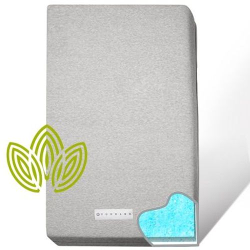 Modera Baby Organic Cotton Dual-Sided Premium Memory Foam Crib Mattress Firm for Infants & Cooling Gel For Toddlers - 52x27.5x5.5"