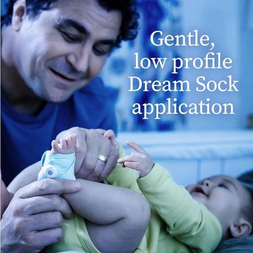 Owlet Dream Sock - Smart Baby Monitor with Heart Rate and Average Oxygen O2 as Sleep Quality Indicators - Dusty Rose - Dream Sock Dusty Rose