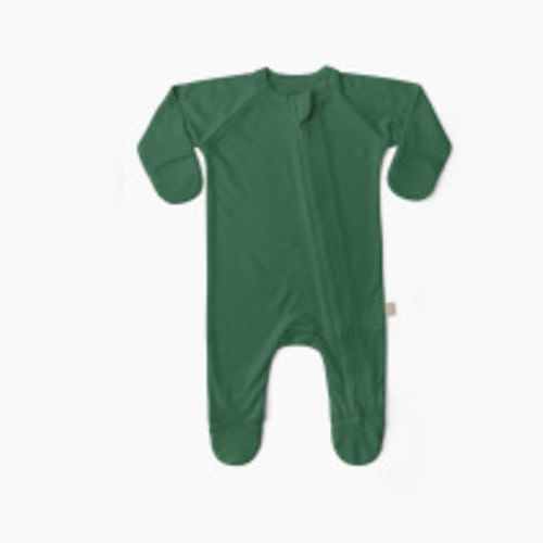 Goumi Kids x Babylist Solid Grow With You Footie - Loose Fit - Jungle, 0-3 M