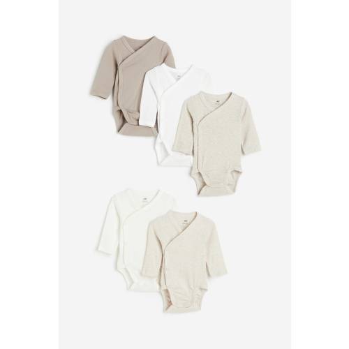 5-PACK WRAPOVER BODYSUITS