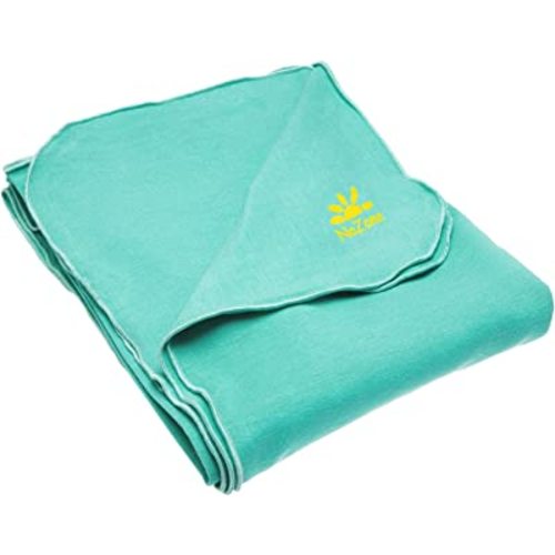 Nozone Baby Blanket, Sun Protective, Soft Rayon from Bamboo, UPF 50+ in Sea Glass