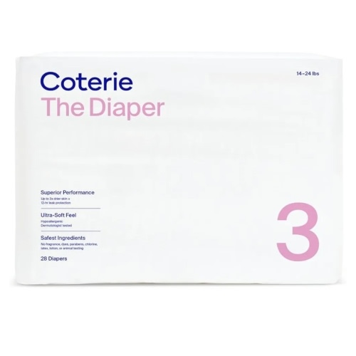 Coterie Size 3 Diapers, 28 CT