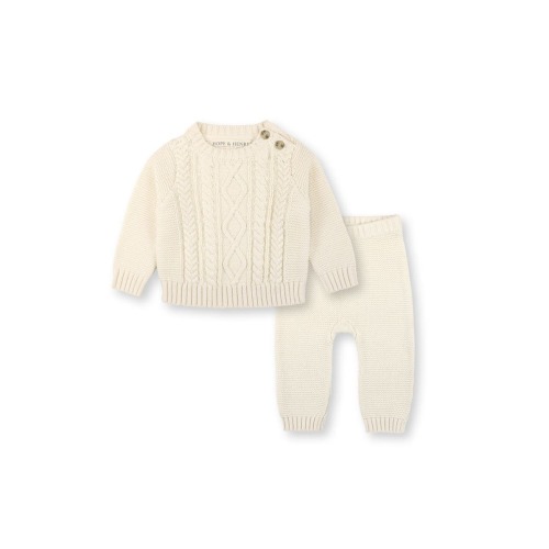 Baby Cable Sweater and Legging Set, Infant, 0-3M