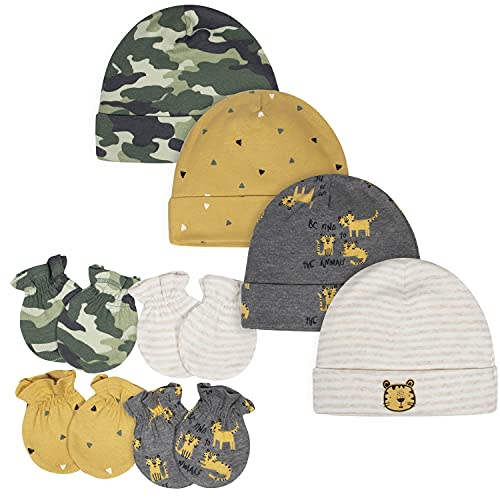 Gerber Baby Boys' Cap and Mitten Sets