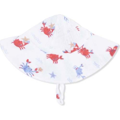 Crayon Crabs, Wide Brim Sun Hat - Angel Dear | Maisonette