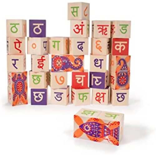 Uncle Goose Hindi Blocks - Made in The USA