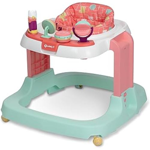 Safety 1st Ready, Set, Walk! DX Developmental Walker, Coral Geo