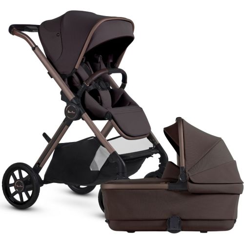 Shop Silver Cross Reef 2 Stroller + Folding Bassient - Nocturne - Li'l Baby Sprouts