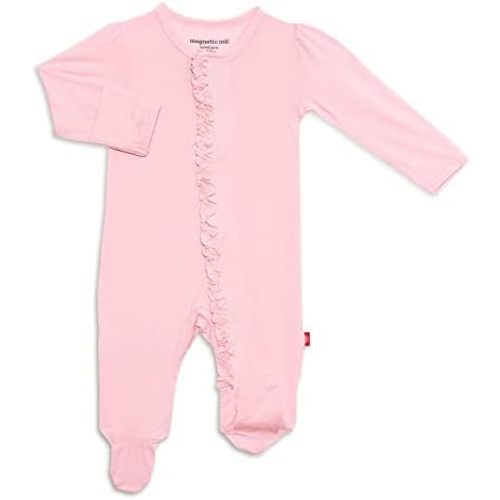 Magnetic Me Footie Pajamas Soft Modal Baby Sleepwear with Quick Magnetic Fastener | Boys and Girls Sleeper Preemie-24 Months