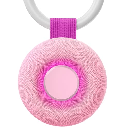 Portable Sound Machine - White Noise Sound Machine for Baby Adult, Travel Donut Sound Machine for Sleep, 15 Soothing Sounds & 7 Colors Night Light, Breathing, Baby Shusher, Registry Gift, Pink