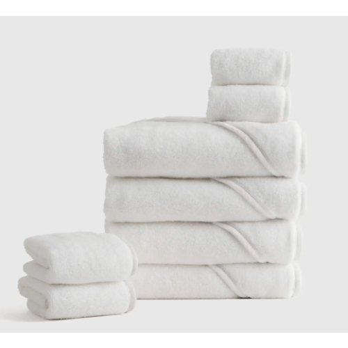 Organic Turkish Cotton Baby Hooded Towel Set 4-Pack (White)